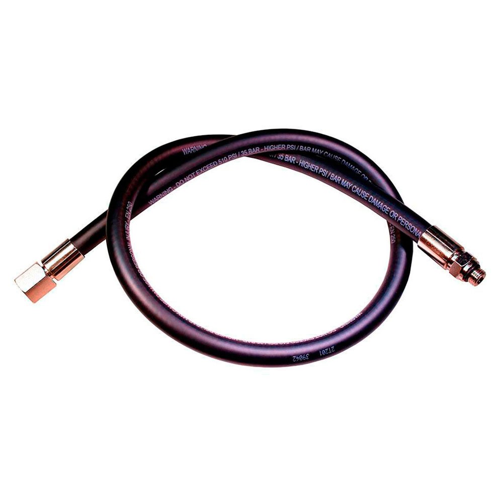 Latiguillo Regulador Caucho Negro 1/2" (76cm) Metalsub